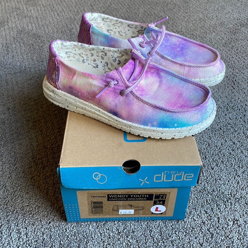 HEY DUDE Wendy Youth Unicorn Dreamer Slip-on